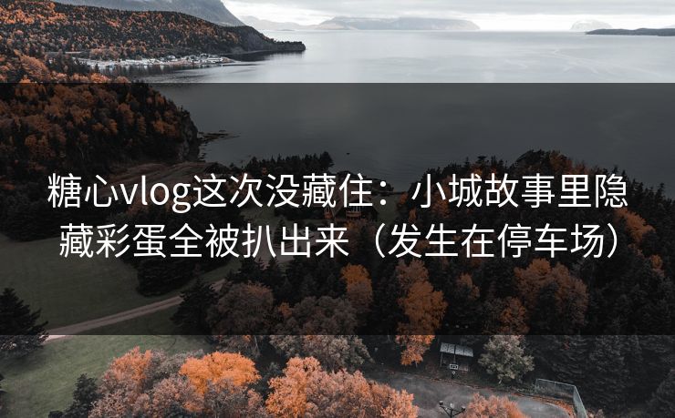 糖心vlog这次没藏住：小城故事里隐藏彩蛋全被扒出来（发生在停车场）